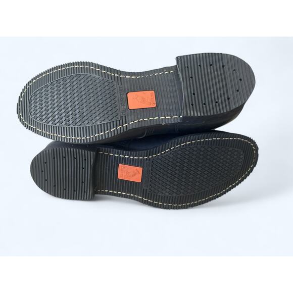 Men's Black Carolina Leather Boots Steel Toe Made in USA Red Bird 12 EEEE - Picture 5 of 10